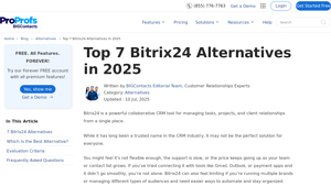 Screenshot of 7 Best Bitrix24 Alternatives: Pick the Right CRM in 2025 - BIGContacts