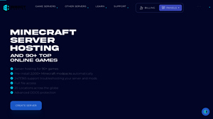 Screenshot of BisectHosting: Minecraft Server Hosting & Game Servers