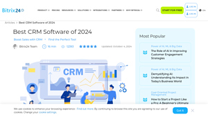 Screenshot of Best CRM Software of 2024 - Bitrix24