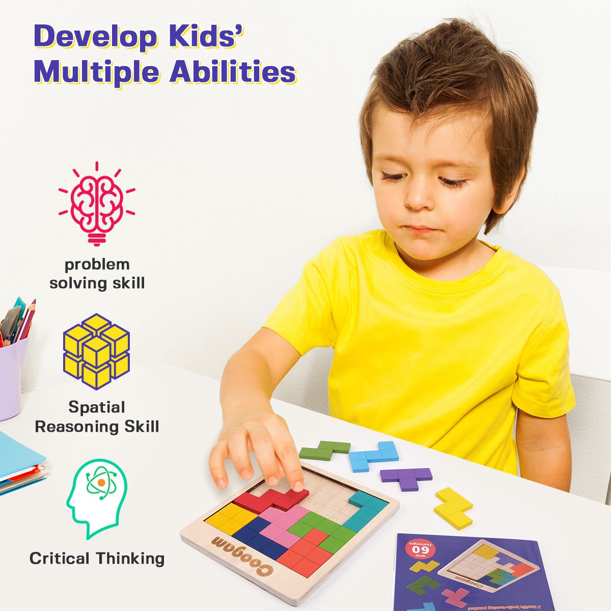 Featured image for block puzzle game - Wooden Puzzle Pattern Blocks Brain ...
