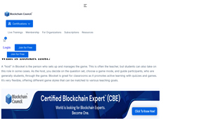 Screenshot of Blooket Host - Blockchain Council