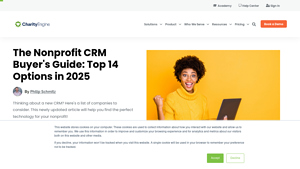 Screenshot of The Nonprofit CRM Buyer's Guide: Top 14 Options in 2025