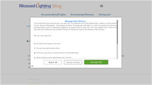 Screenshot of Free Recessed Lighting Calculator
