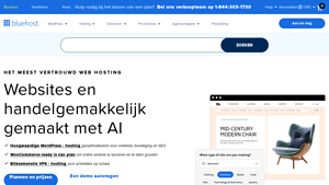 Screenshot of Bluehost: Web Hosting, Domain, & WordPress Provider
