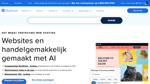 Screenshot of Bluehost: Web Hosting, Domain, & WordPress Provider