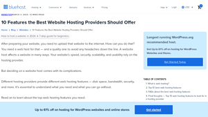 Screenshot of 10 Features the Best Website Hosting Providers Should Offer