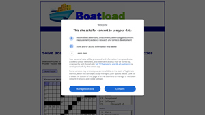 Screenshot of Free Online Crossword Puzzles