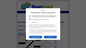 Screenshot of Free Online Crossword Puzzles