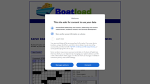 Screenshot of Free Online Crossword Puzzles