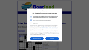 Screenshot of Free Online Crossword Puzzles