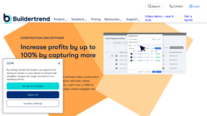 Screenshot of Construction CRM Software - Buildertrend