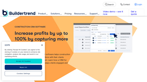 Screenshot of Construction CRM Software - Buildertrend