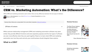 Screenshot of How to Use CRM and Marketing Automation Together
