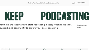 Screenshot of Buzzsprout: Free Podcast Hosting