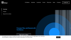 Screenshot of Supercharge with AI CRM Solutions - C3 AI