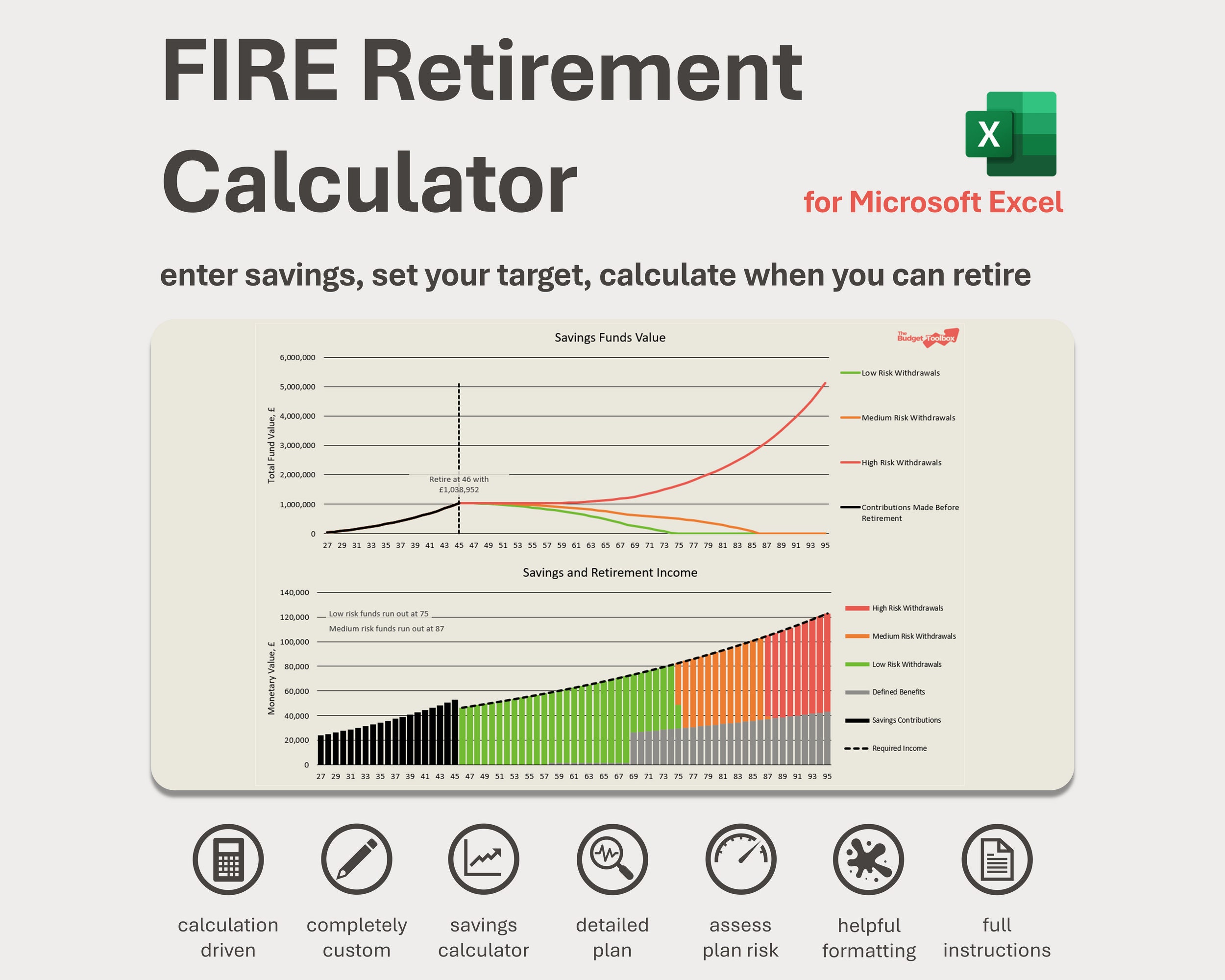 Featured image for calculadora de ovulacion - FIRE Retirement Calculator Spreadsheet ...