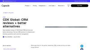 Screenshot of CDK Global: CRM reviews + better alternatives