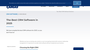 Screenshot of The Best CRM Software for 2025 - Cargas
