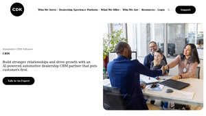 Screenshot of AI-Powered CRM Software Created for Auto Dealerships - CDK Global