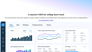 Screenshot of A smarter CRM for selling more SaaS - ChartMogul