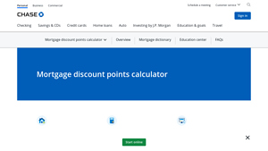 Screenshot of Mortgage points calculator - Should I buy them? | Home Lending