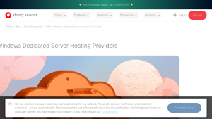 Screenshot of 9 Best Windows Dedicated Server Hosting Providers - Cherry Servers