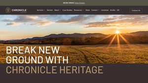 Screenshot of Chronicle Heritage | Cultural Resource Management