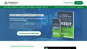 Screenshot of Welcome Ramsey Tribe - Job Loss Offer - Churchill Mortgage