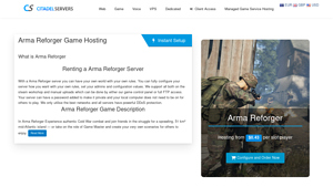 Screenshot of Arma Reforger Game Hosting - Citadel Servers