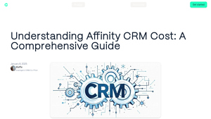 Screenshot of Understanding Affinity CRM Cost: A Comprehensive Guide - Clarify