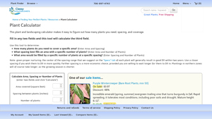 Screenshot of Plant Calculator - Classy Groundcovers