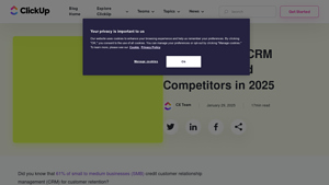 Screenshot of 10 Best Perfex CRM Alternatives and Competitors in 2025 - ClickUp