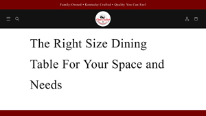 Screenshot of The Right Size Dining Table For Your Space and Needs