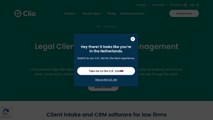 Screenshot of Legal Client Relationship Management (CRM) Software - Clio