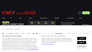 Screenshot of Best Web Hosting for E-Commerce in 2025 - CNET