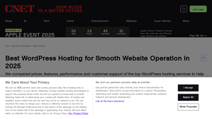 Screenshot of Best WordPress Hosting for Smooth Website Operation in 2025