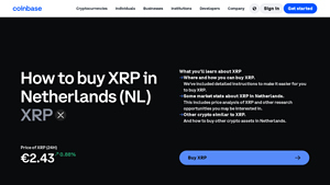 Screenshot of How to Buy XRP (XRP) in United States - Coinbase
