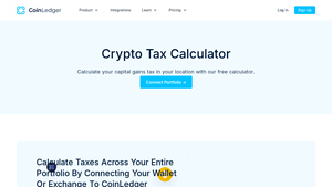 Screenshot of Free Crypto Tax Calculator - CoinLedger
