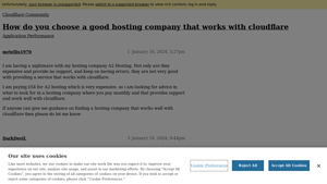 Screenshot of How do you choose a good hosting company that works with ...
