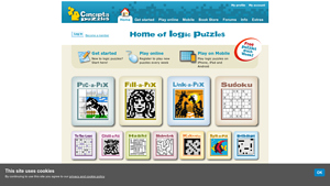 Screenshot of Conceptis logic puzzles - Have fun, get smart!