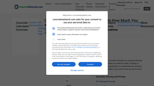 Screenshot of Concrete Calculator - Quickly Estimate How Much You Need