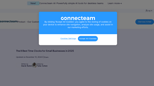 Screenshot of 8 Best Time Clocks for Small Businesses in 2025 - Connecteam