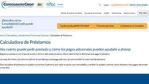 Screenshot of Calculadora de Préstamos Gratuita: ¿Cuánto le Costará su Préstamo?