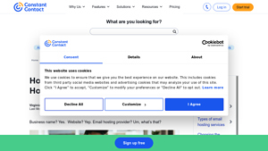 Screenshot of How To Choose the Best Email Hosting Provider - Constant Contact
