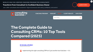 Screenshot of The Complete Guide to Consulting CRMs: 10 Top Tools Compared ...
