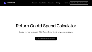 Screenshot of Calculate Return on Ad Spend - Convoboss