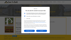 Screenshot of Calculator step 1 – Cost To Build