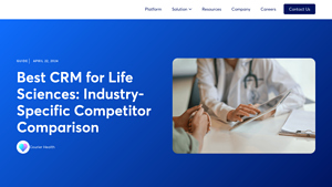 Screenshot of Best CRM for Life Sciences: Top Competitors Compared