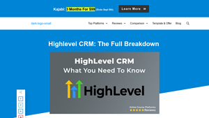 Screenshot of Highlevel CRM: The Full 2025 Breakdown - Online Course Platforms