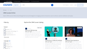 Screenshot of Best CRM Courses & Certificates [2025] | Coursera Learn Online